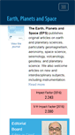 Mobile Screenshot of earth-planets-space.org