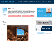 Tablet Screenshot of earth-planets-space.org
